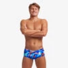 Funky Trunks Mens Classic Trunks - Battle Blue -Best Swimming Equipment 020228