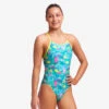 Funkita Girls Diamond Back-Prehistoric Party -Best Swimming Equipment 020821