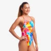 Funkita Girls Single Strap One Piece-Messy Monet 1 Funkita Girls Single Strap One Piece-Messy Monet -Best Swimming Equipment 020878