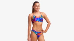 Funkita Girls Racerback Two Piece - Ocean Galaxy