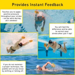 Finis Agility Paddles (Strapless) - Floating -Best Swimming Equipment 1.05.145 Usage.Main 22