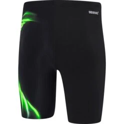 Speedo Mens Molten Jammer - Black Energize Green -Best Swimming Equipment 12Y71 7714 2