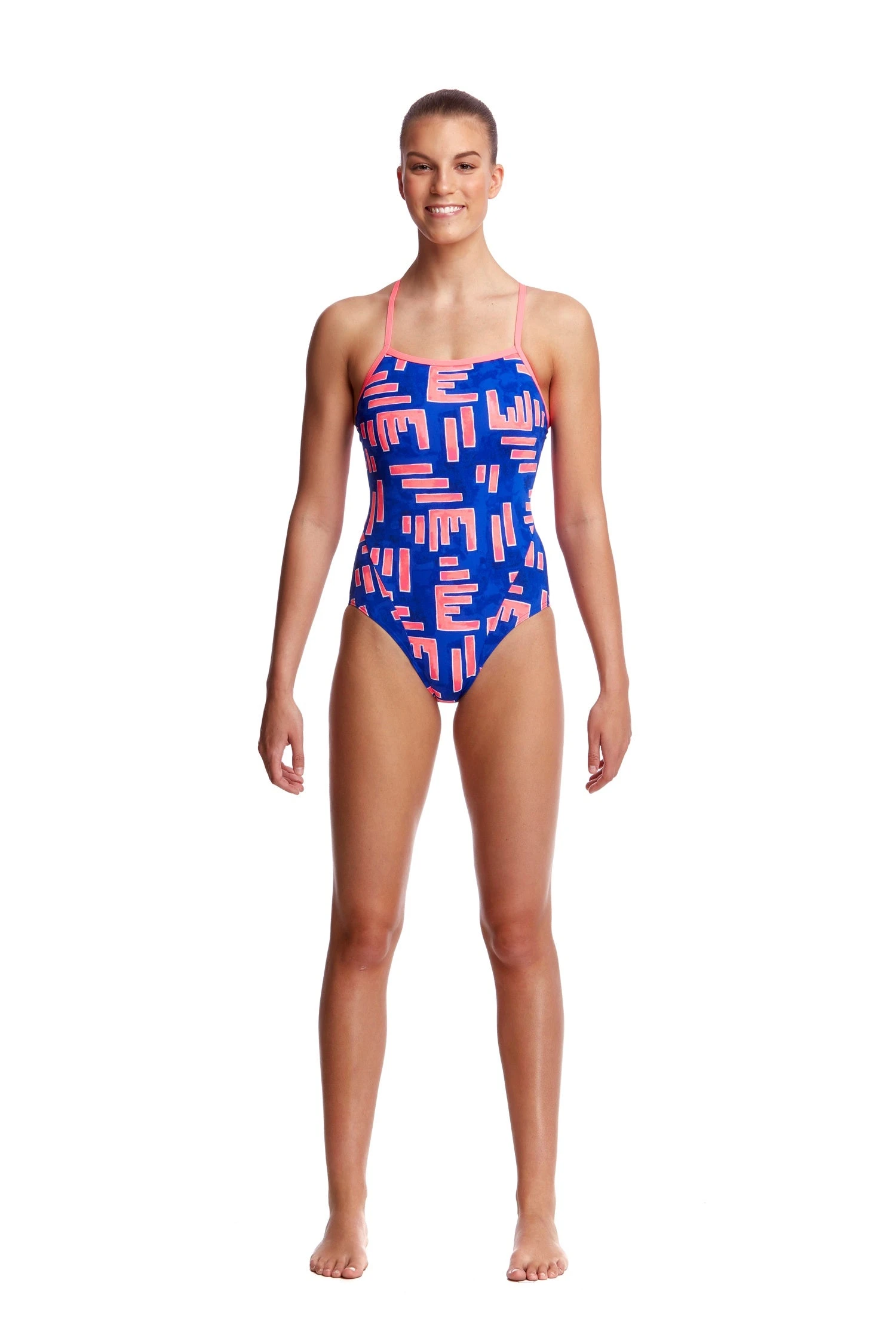 Funkita Ladies Single Strap One Piece - Hot Rod 3 Funkita Ladies Single Strap One Piece - Hot Rod