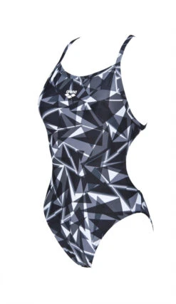 Arena Womens Shattered Glass Lightech One Piece - Black