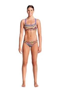 Funkita Ladies Criss Cross Sports Two Piece - Dripping