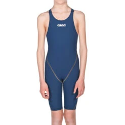 Arena Girls Powerskin ST Open Back - Navy