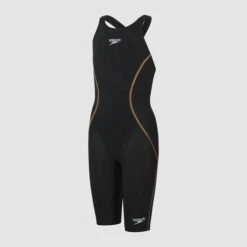 Speedo Girls Junior Lzr Racer X Open Back - Black Gold 10 Speedo Girls Junior Lzr Racer X Open Back - Black Gold -Best Swimming Equipment 8 10627G859 7