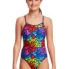 Funkita Girls Diamond Back One Piece - Cabbage Patch -Best Swimming Equipment FS11G CABBAGE PATCH 01
