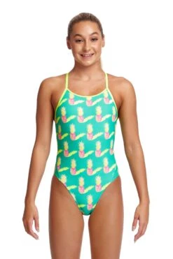Funkita Girls Diamond Back One Piece - Juicy Jam