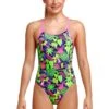 Funkita Girls Diamond Back One Piece - Sloth Slumber -Best Swimming Equipment FS11G SLOTH SLUMBER 01