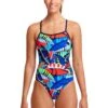 Funkita Ladies Single Strap One Piece - Face Palm -Best Swimming Equipment FS15L FACE PALM 01
