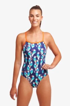 Funkita Ladies Single Strap One Piece - Pengoo Parade -Best Swimming Equipment FS15L PENGOO PARADE 12