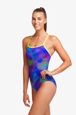Funkita Ladies Single Strap One Piece - Screen Time -Best Swimming Equipment FS15L SCREEN TIME 09