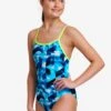 Funkita Girls Single Strap One Piece - Hidden Depths -Best Swimming Equipment FS16G HIDDEN DEPTHS 13