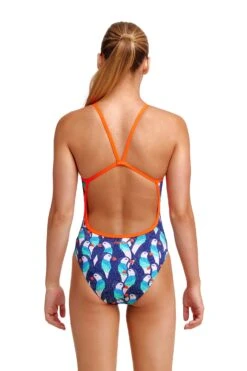 Funkita Girls Single Strap One Piece - Pengoo Parade 6 Funkita Girls Single Strap One Piece - Pengoo Parade -Best Swimming Equipment FS16G PENGOO PARADE 02