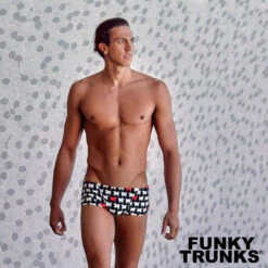 Funky Trunks Mens Classic Trunks - Angry Ram -Best Swimming Equipment FT SOCIAL D2 18 031
