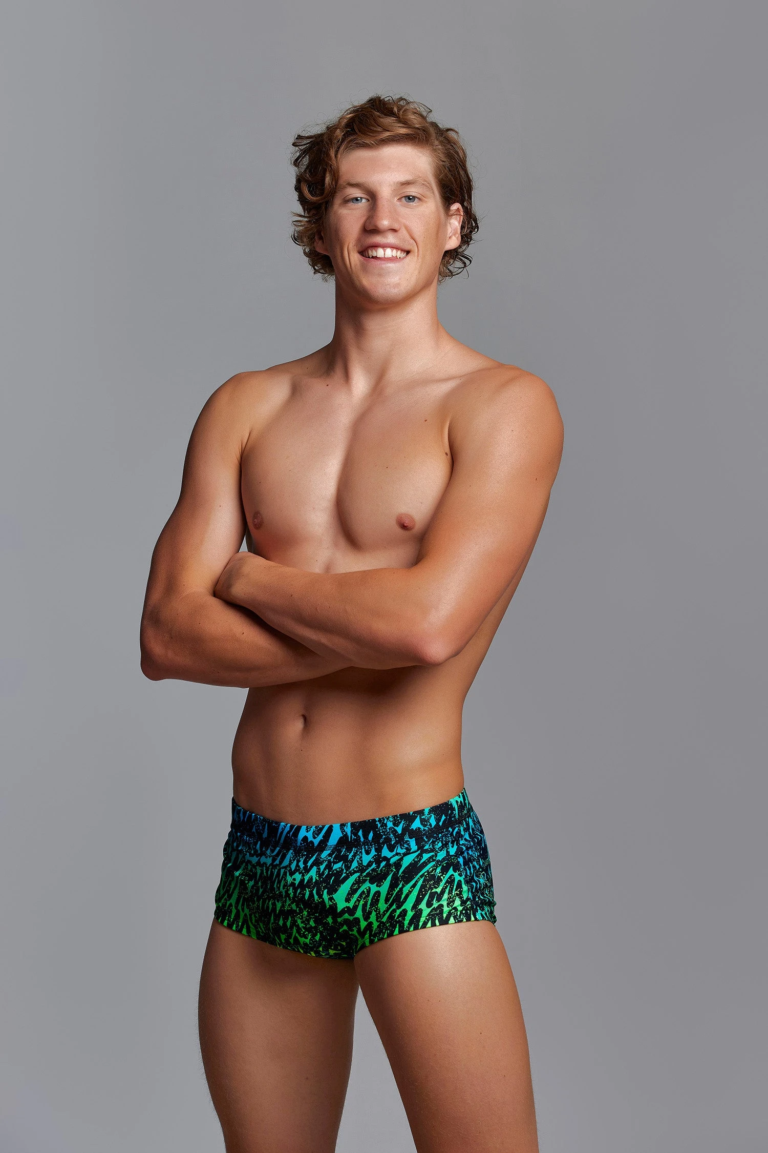 Funky Trunks Mens Plain Front Trunks - Spraying Alive 4 Funky Trunks Mens Plain Front Trunks - Spraying Alive - Image 2