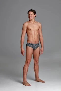 Funky Trunks Mens Classic Briefs - Black Widow -Best Swimming Equipment FT35M BLACK WIDOW 3378