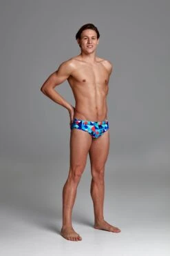 Funky Trunks Mens Classic Briefs - Check Republic -Best Swimming Equipment FT35M CHECK REPUBLIC 3427