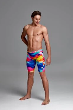 Funky Trunks Mens Training Jammers - Cumulus -Best Swimming Equipment FT37M CUMULUS 0374