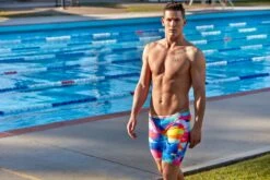 Funky Trunks Mens Training Jammers - Cumulus -Best Swimming Equipment FT37M CUMULUS L1