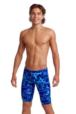 Funky Trunks Mens Training Jammers - Leaf Laser