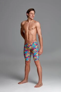 Funky Trunks Mens Training Jammers - Panel Pop 10 Funky Trunks Mens Training Jammers - Panel Pop -Best Swimming Equipment FT37M PANEL POP 3721