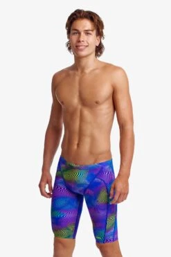 Funky Trunks Mens Training Jammers - Screen Time -Best Swimming Equipment FT37M SCREEN TIME 10