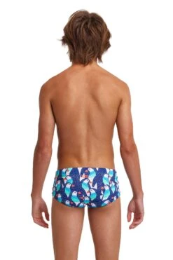 Funky Trunks Boys Sidewinder Trunks - Pengoo Parade -Best Swimming Equipment FTS010B PENGOO PARADE 02