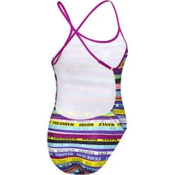 Speedo Girls Open X Back One Piece - Surf Mania Fluro Magenta -Best Swimming Equipment Girls Rainbow Beach Open X Back One Piece Back Surfmania Fluro Magenta