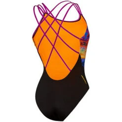 Speedo Womens Triple Crossback One Piece - Mountain Hues -Best Swimming Equipment Womens Triple Crossback One Piece Back Mountain Hues