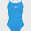 Amanzi Womens Tie Back One Piece - Azure