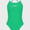 Amanzi Womens Tie Back One Piece - Emerald -Best Swimming Equipment amanzi emerald tie back one piece am19285