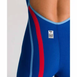 Arena Womens Carbon Core FX Open Back - Ocean Blue -Best Swimming Equipment arena powerskin carbon core fx open back ocean club bottom close up