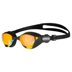 Arena Cobra Tri Swipe Mirror Triathlon Goggles (Indoors) - Yellow Copper Black